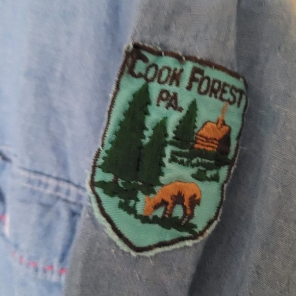 Big Mac JCPenny Denim Plus Size XXL Embroidered Button DownVintage - Picture 3 of 7